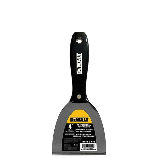 [DXTT-2-170] DeWalt® Stainless Steel Plastic Handle Putty Knife – 4”